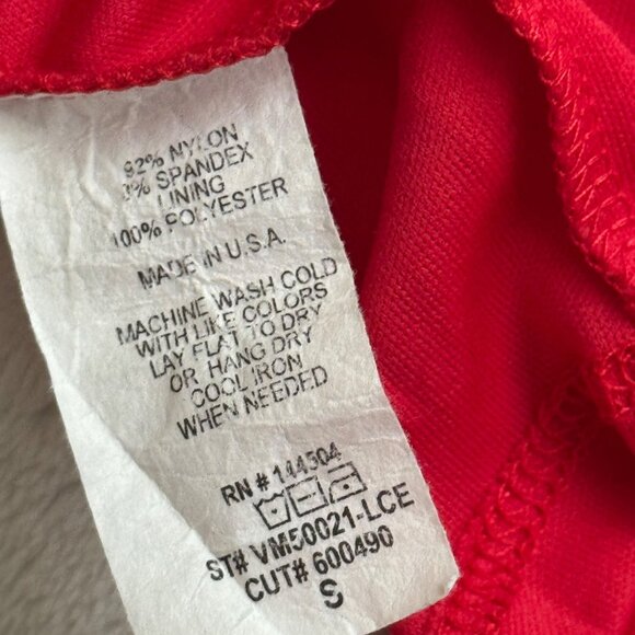 Red Lace Midi Skirt By Violet Moon size small red elastic waist women - Picture 6 of 9